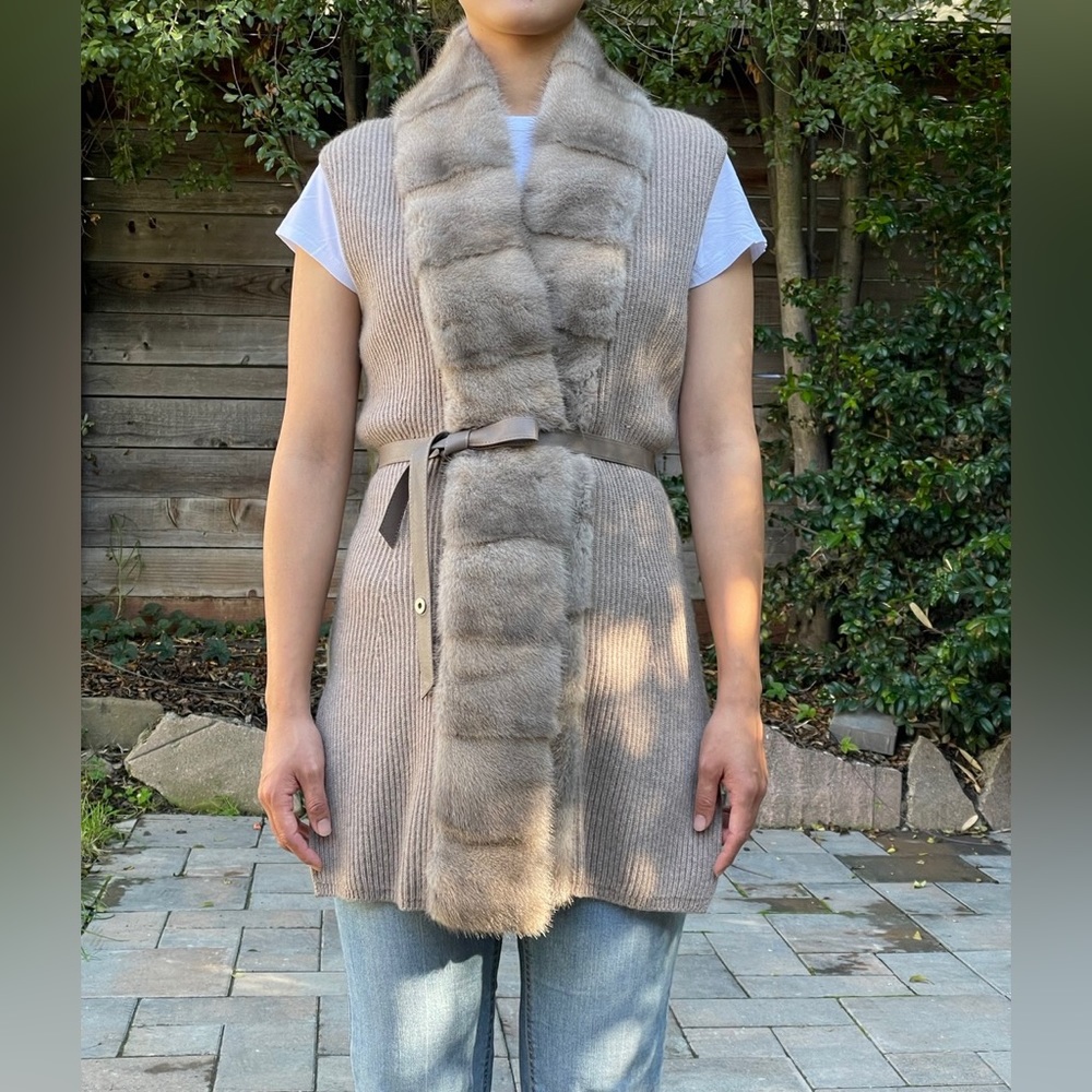 Loro piana fur vest